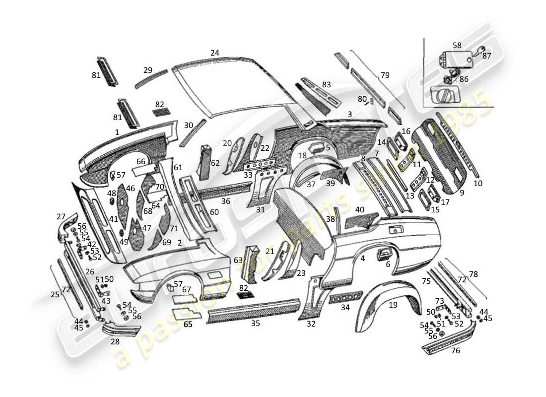 diagramma della parte contenente il codice articolo rnt 64472