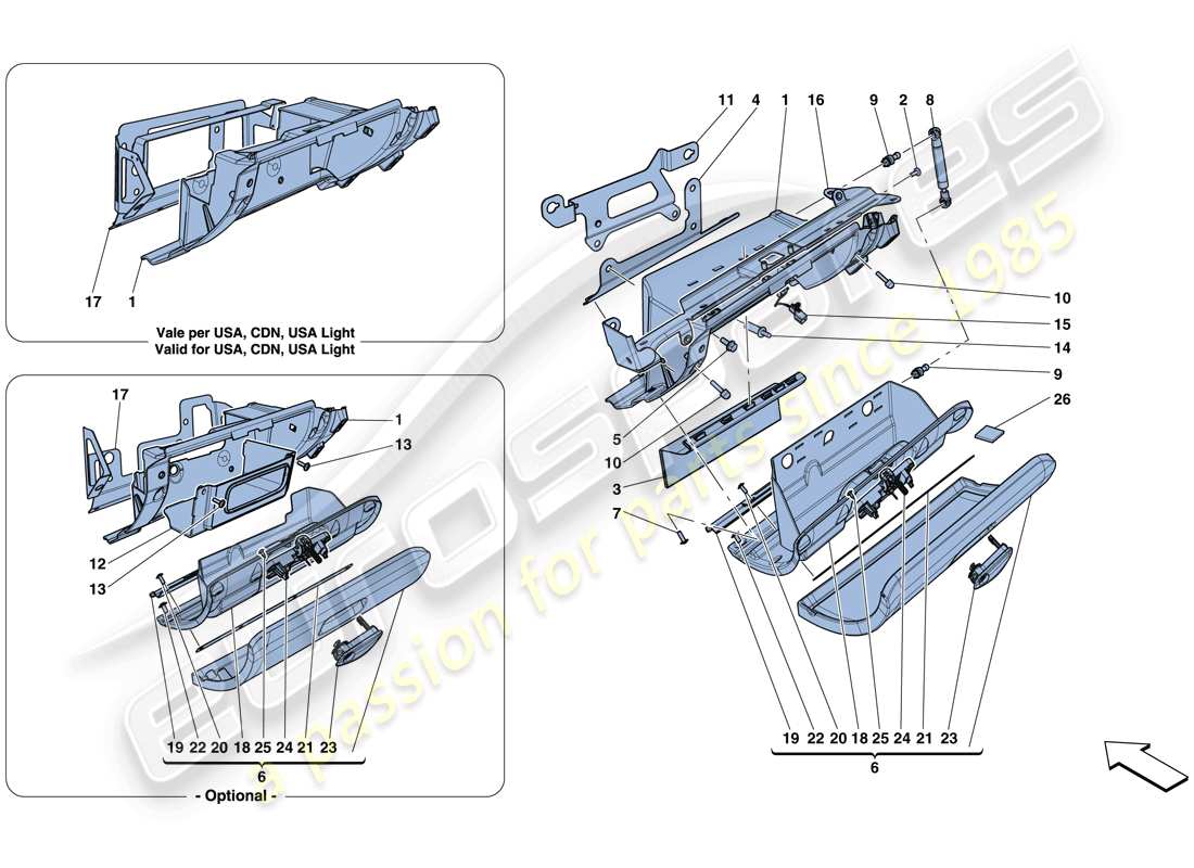 diagramma della parte contenente il codice parte 861051..