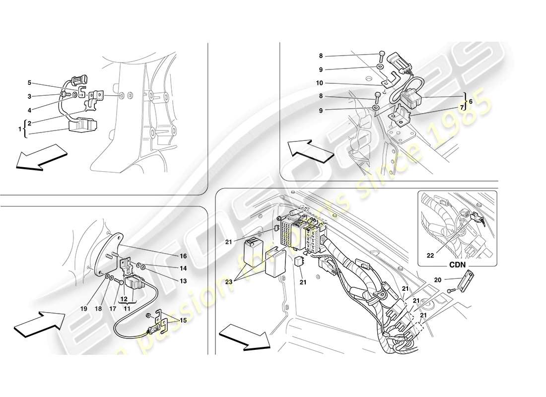 diagramma della parte contenente il codice parte 228646