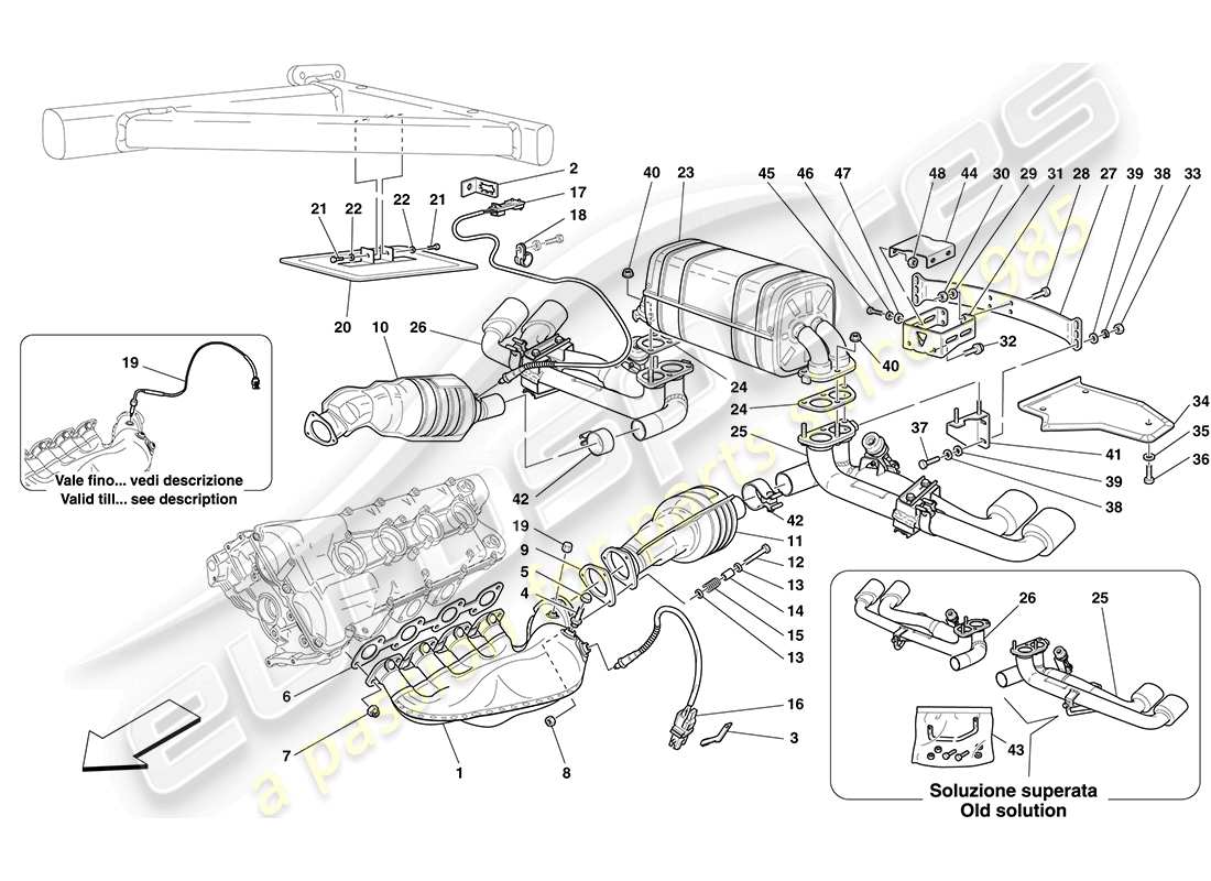 diagramma della parte contenente il codice parte 231541