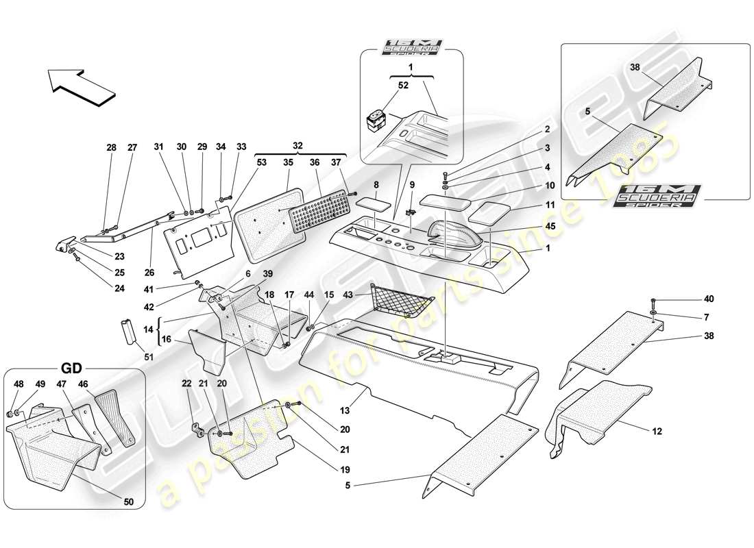 diagramma della parte contenente il codice parte 81030500