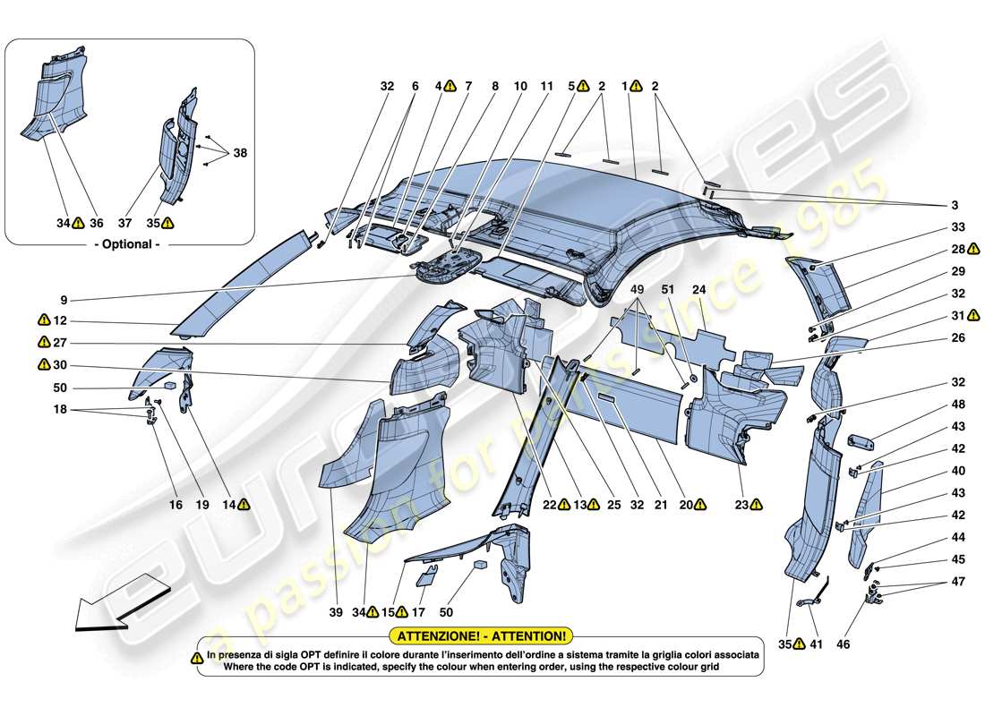 diagramma della parte contenente il codice parte 88028200