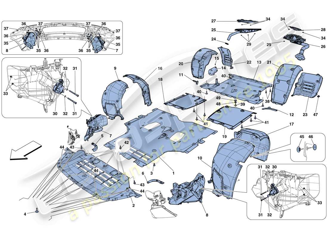 diagramma della parte contenente il codice parte 14497701