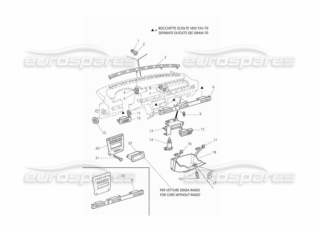 diagramma della parte contenente il codice parte 372380118