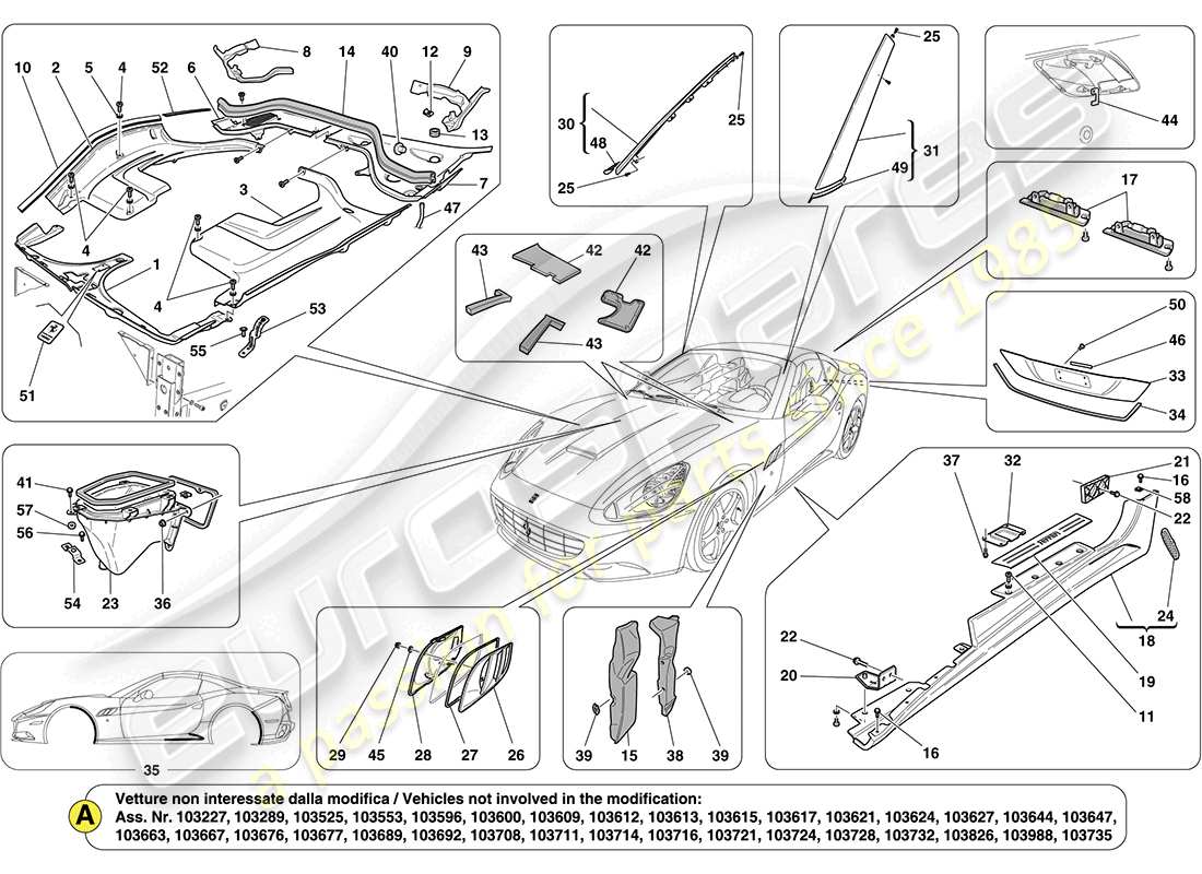 diagramma della parte contenente il codice parte 80834800