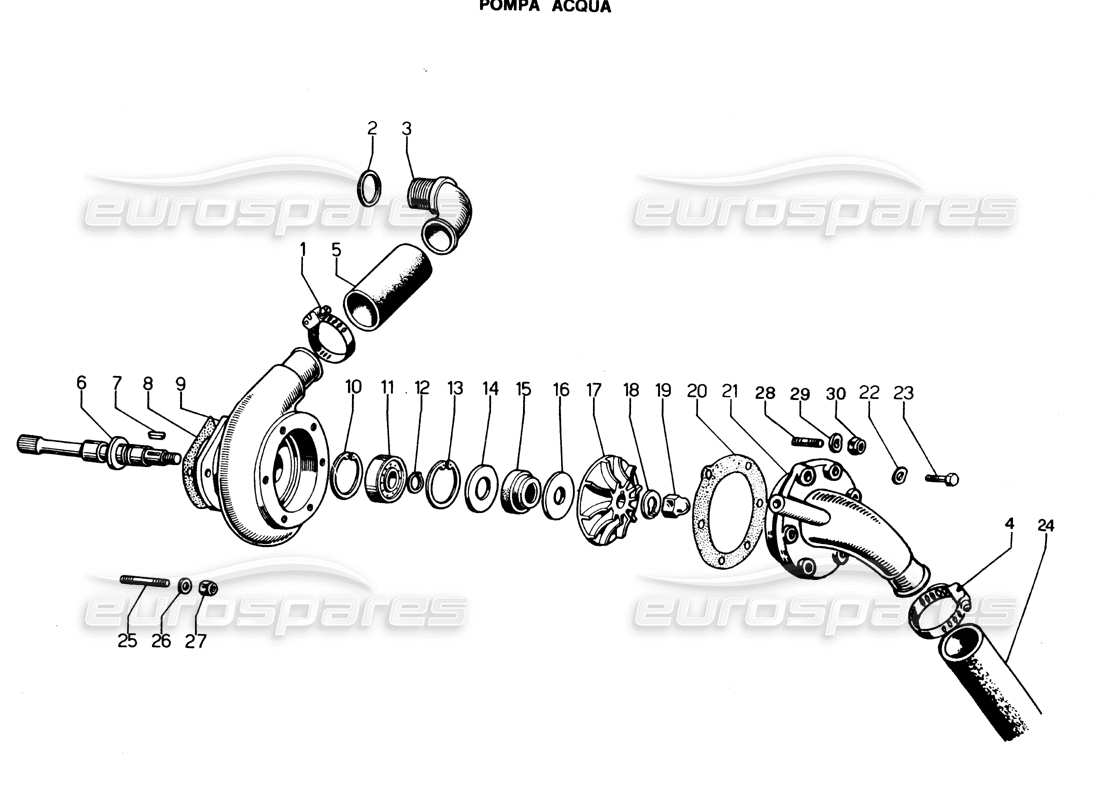 diagramma della parte contenente il codice parte 001704498/a