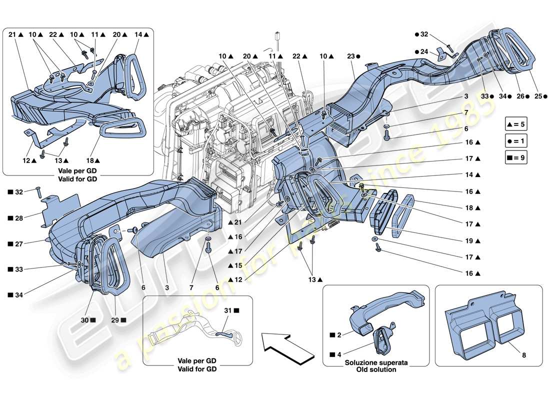 diagramma della parte contenente il codice parte 81968500