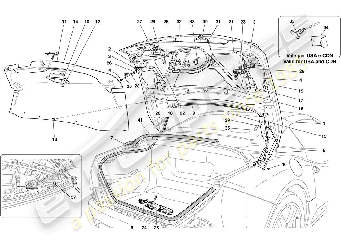diagramma della parte contenente il codice parte 82852000
