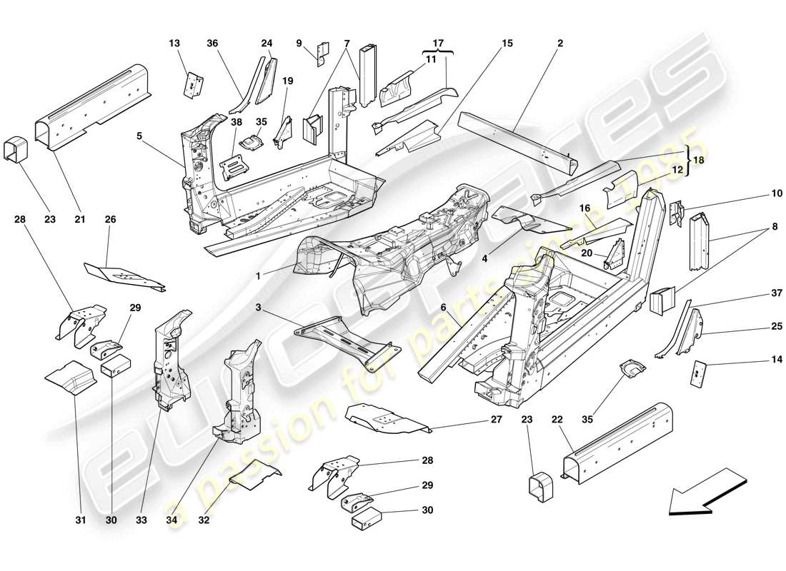 diagramma della parte contenente il codice parte 985266622