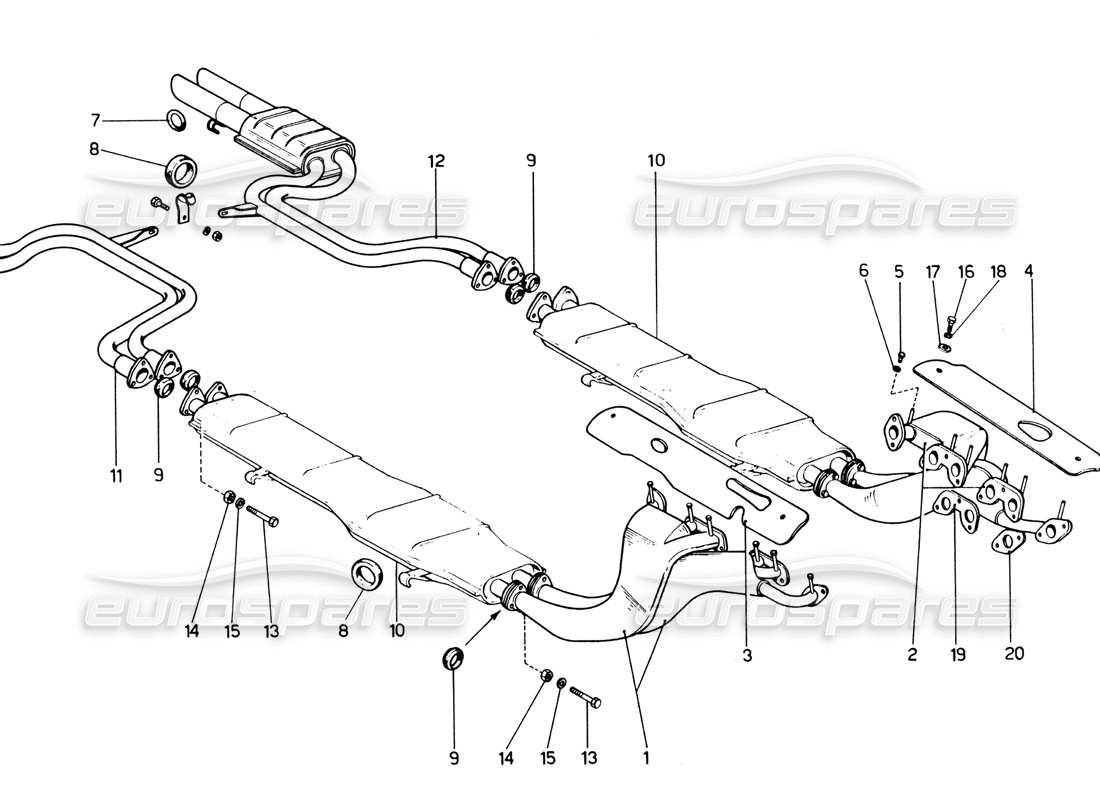 diagramma della parte contenente il codice parte m6 x 12 uni 5739
