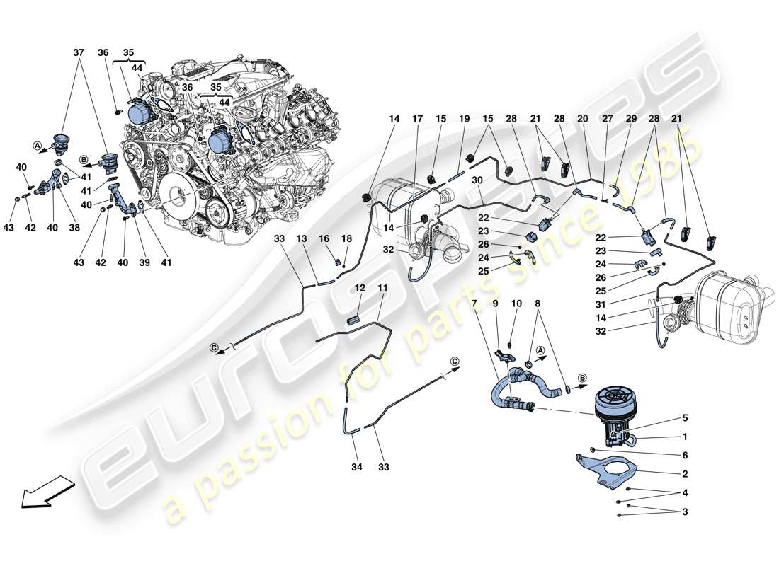 diagramma della parte contenente il codice parte 329824