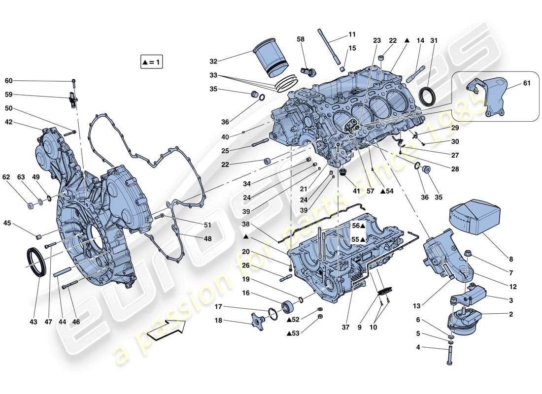 diagramma della parte contenente il codice parte 341611