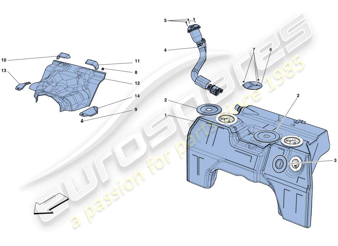 diagramma della parte contenente il codice parte 291131