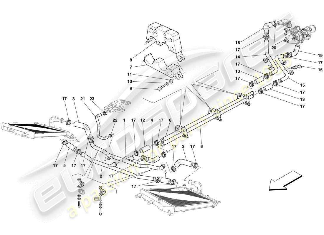 diagramma della parte contenente il codice parte 188485