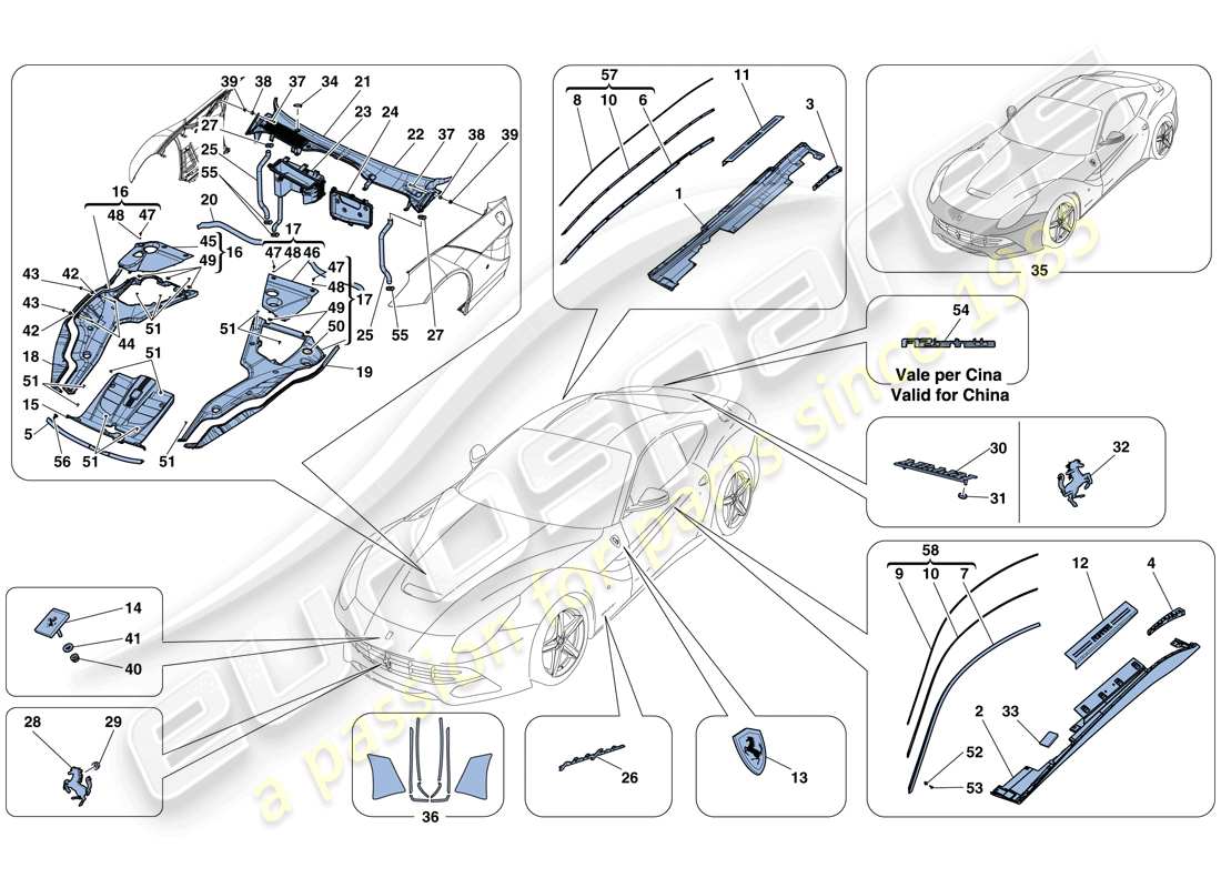 diagramma della parte contenente il codice parte 84307700