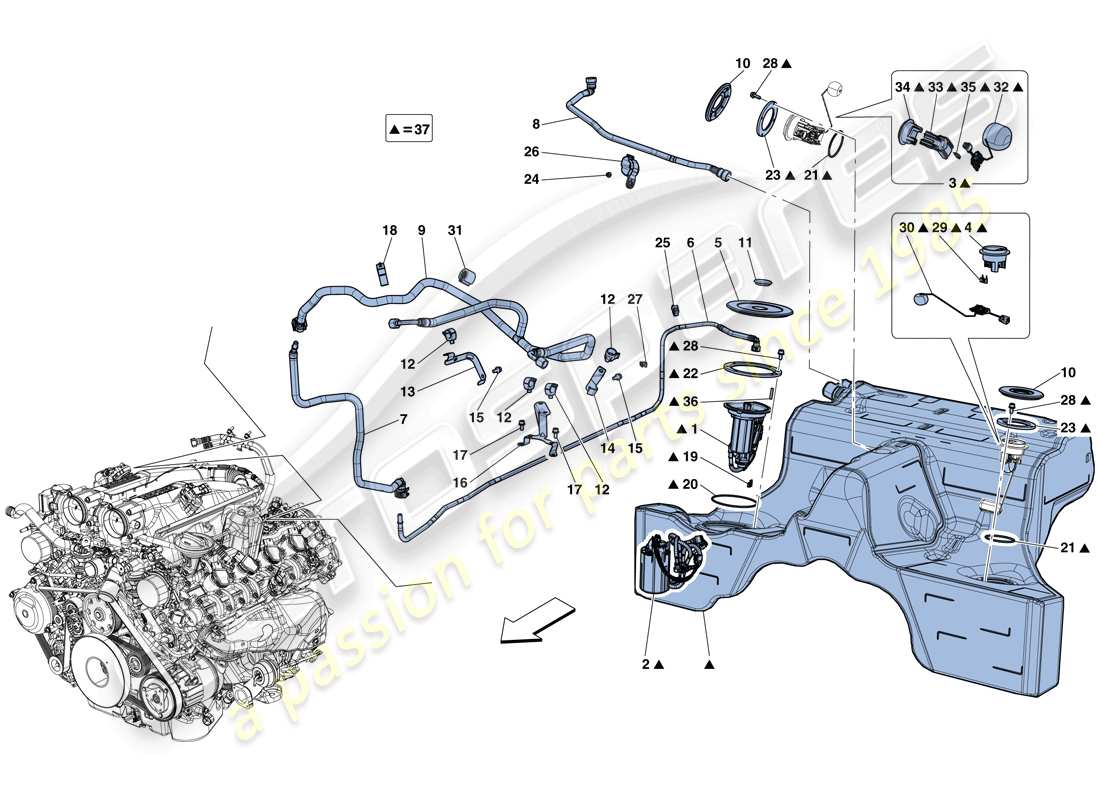 diagramma della parte contenente il codice parte 315115