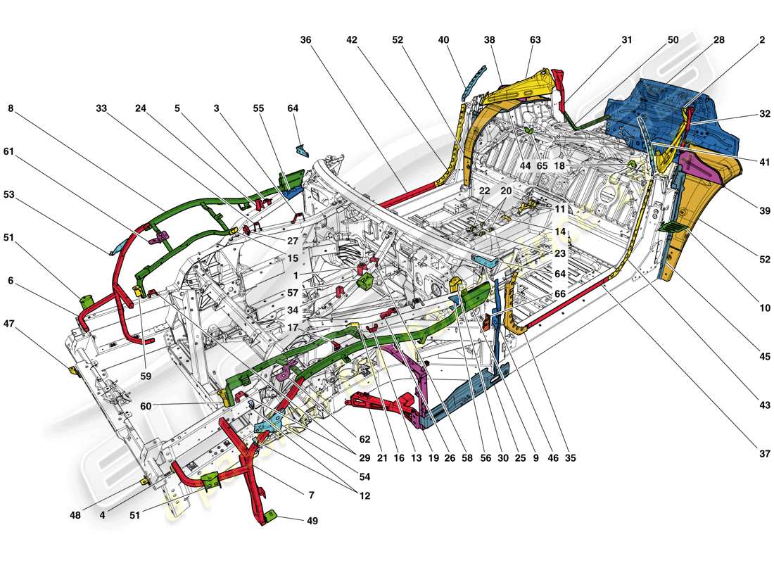 diagramma della parte contenente il codice parte 84222000