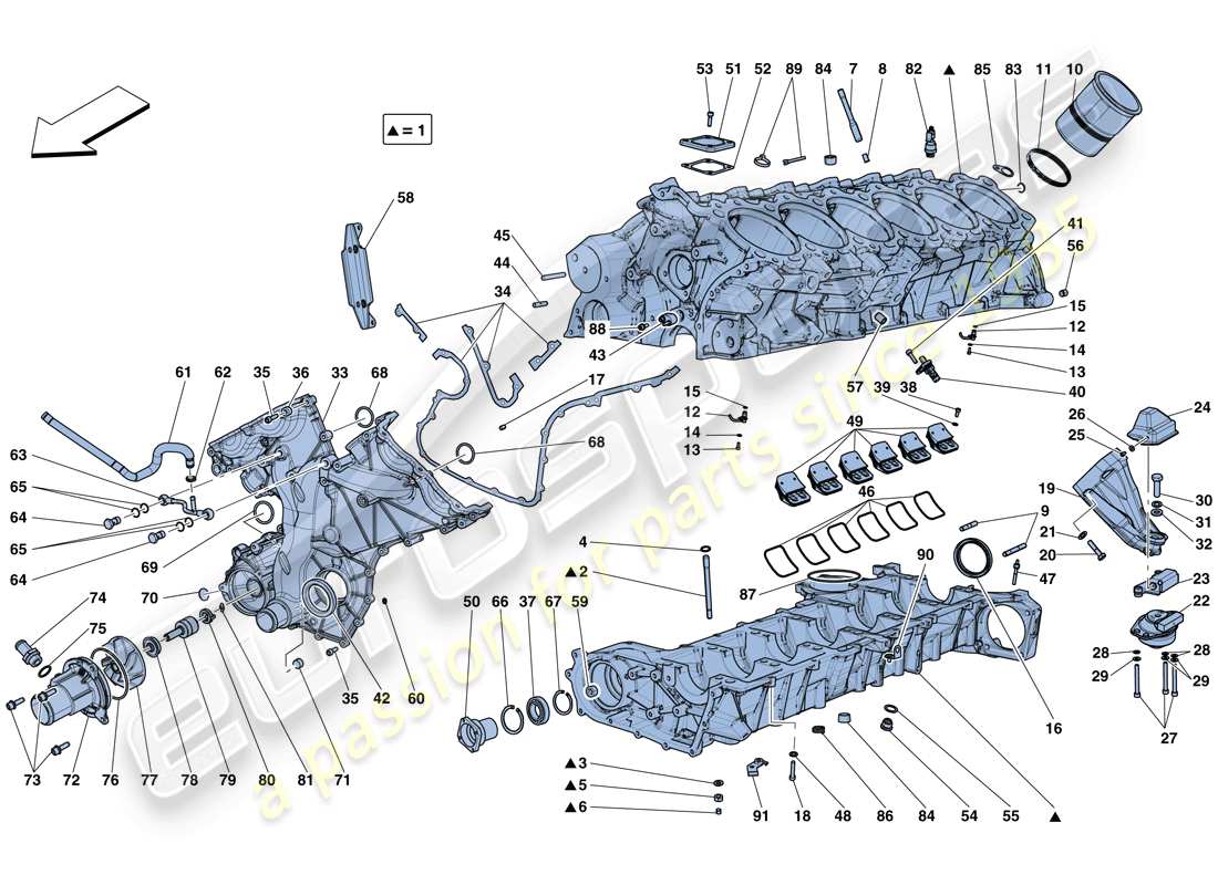 diagramma della parte contenente il codice parte 332018