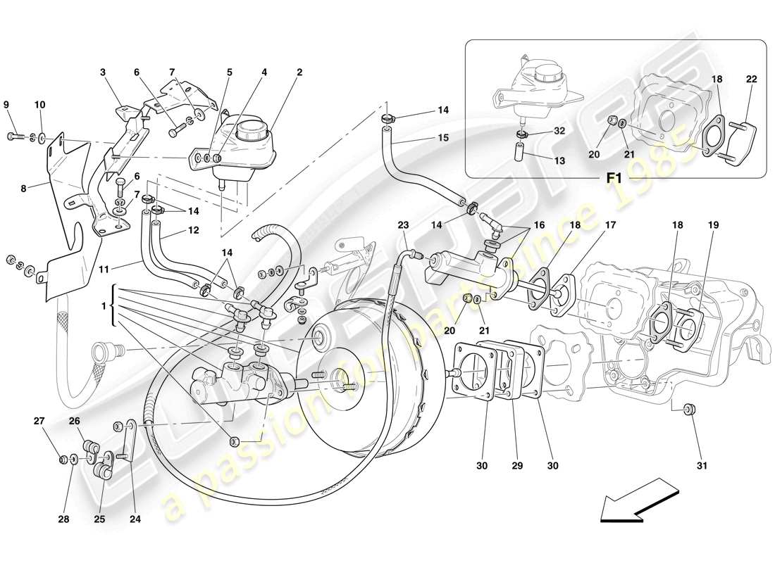 diagramma della parte contenente il codice parte 203623