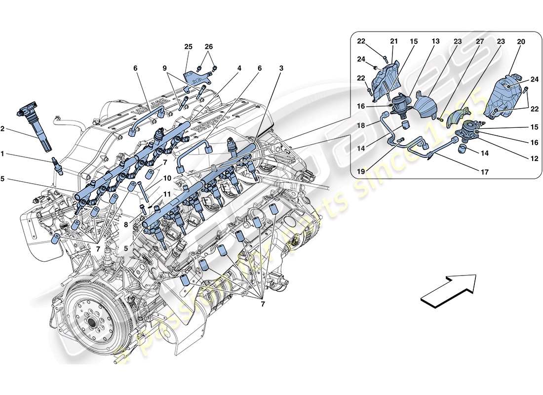 diagramma della parte contenente il codice parte 254771