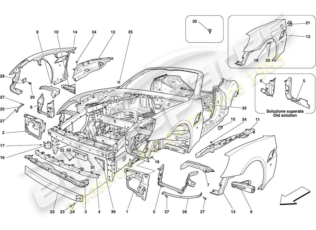 diagramma della parte contenente il codice parte 69874911