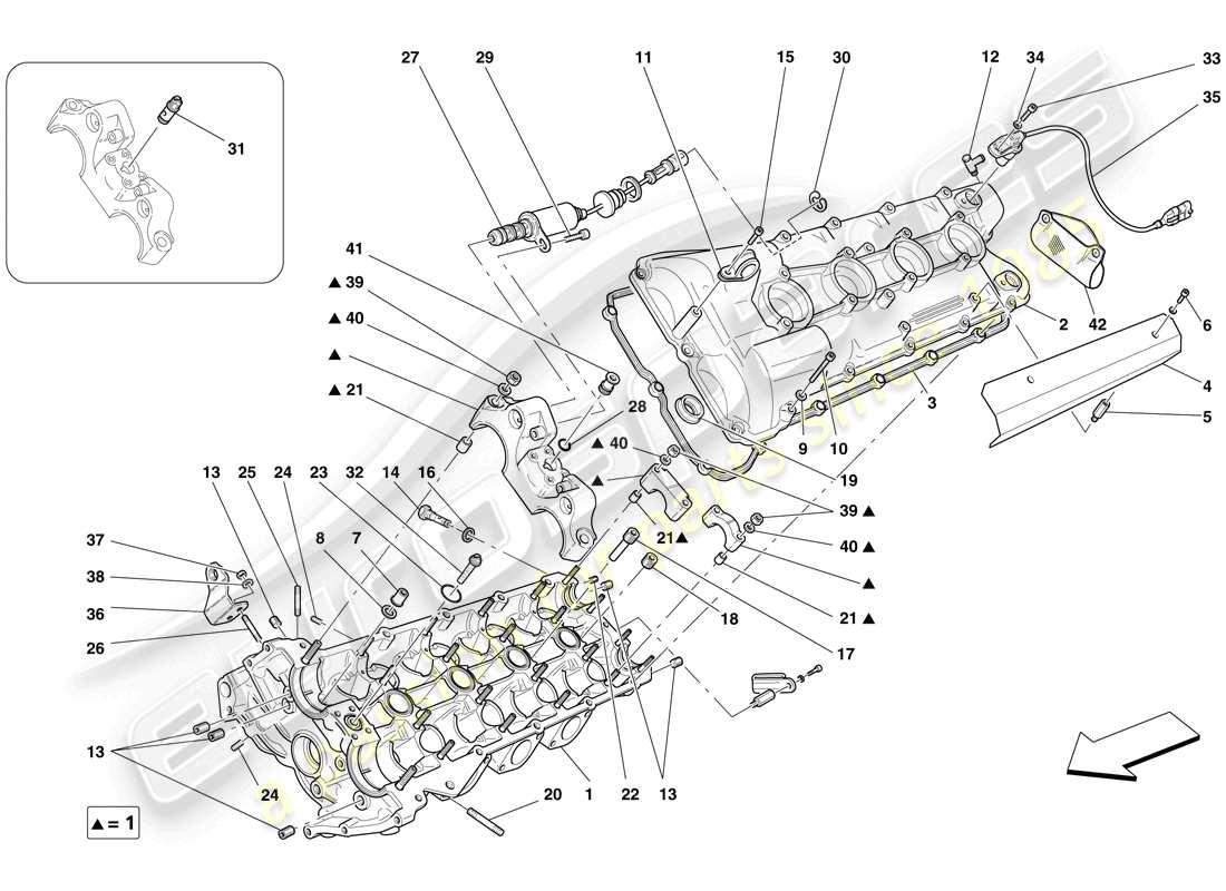 diagramma della parte contenente il codice parte 229163