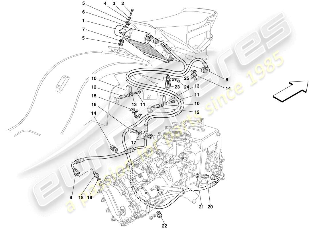 diagramma della parte contenente il codice parte 10116401