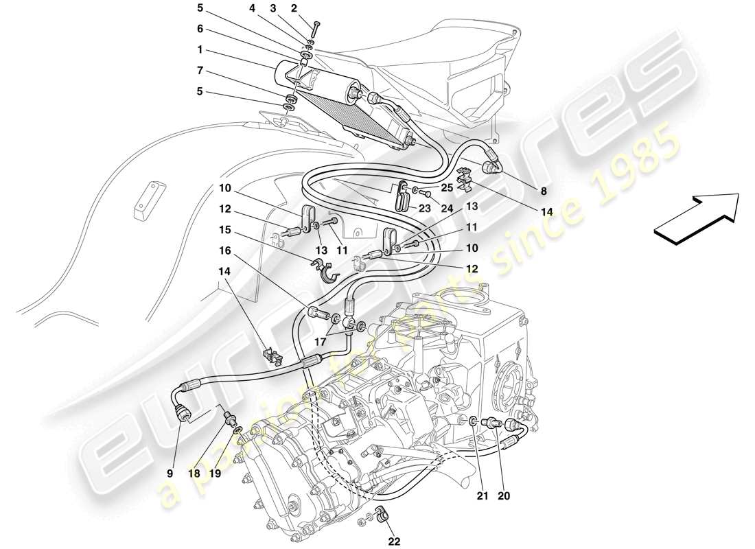 diagramma della parte contenente il codice parte 10450390