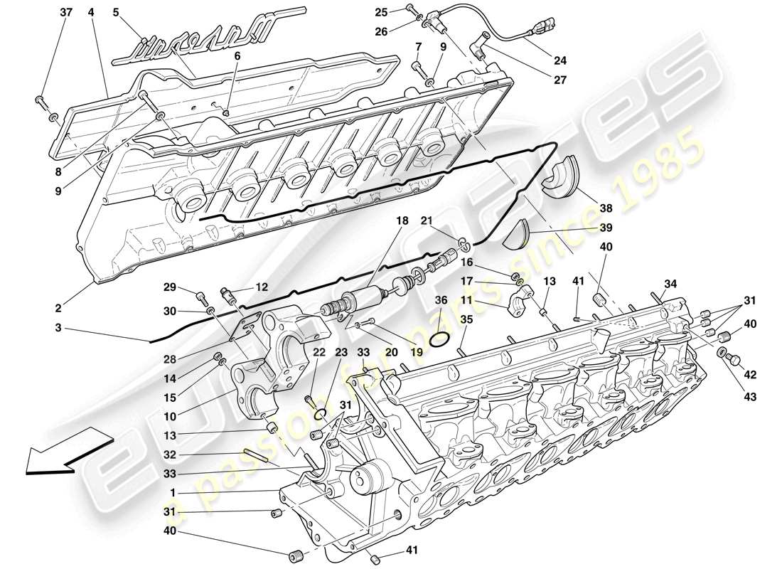 diagramma della parte contenente il codice parte 13543821