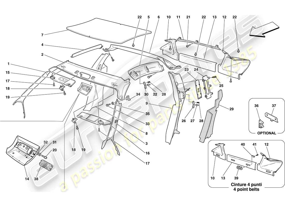 diagramma della parte contenente il codice parte 13274177