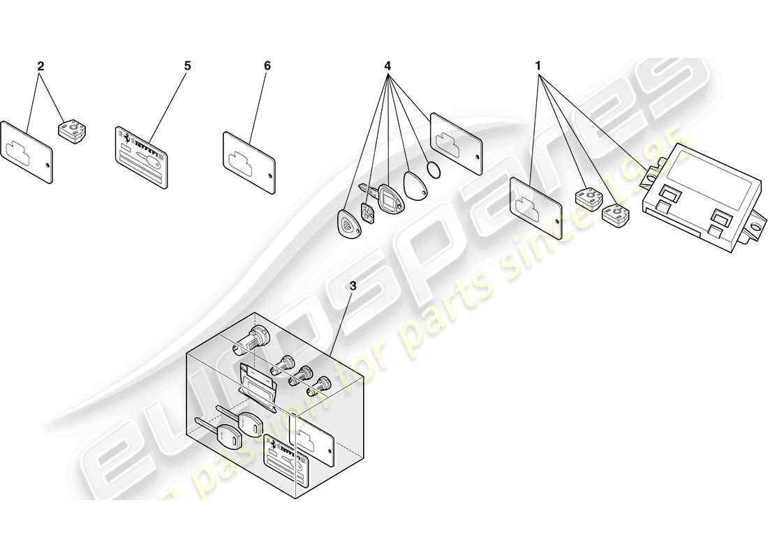 ferrari f430 coupe (europe) kit immobilizzatore diagramma delle parti