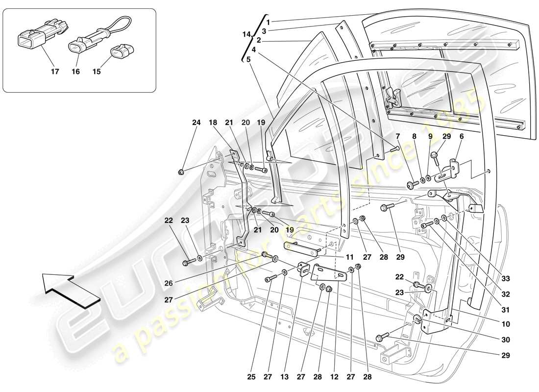 ferrari f430 scuderia spider 16m (europe) diagramma delle parti quarterlight