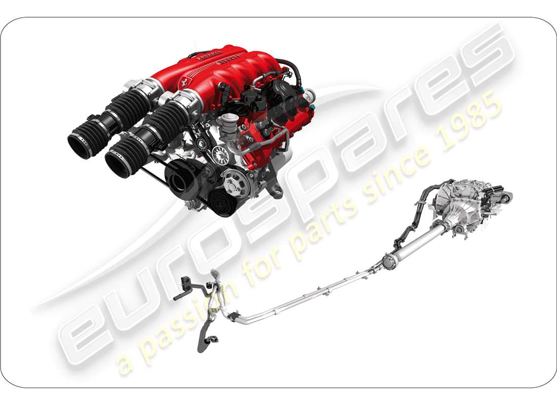 ferrari california (rhd) unità di assemblaggio di ricambio schema delle parti