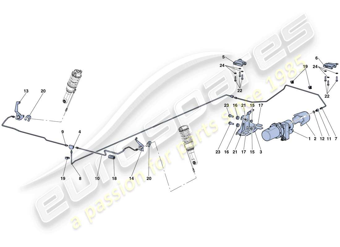 ferrari laferrari aperta (europe) sollevamento del veicolo diagramma delle parti