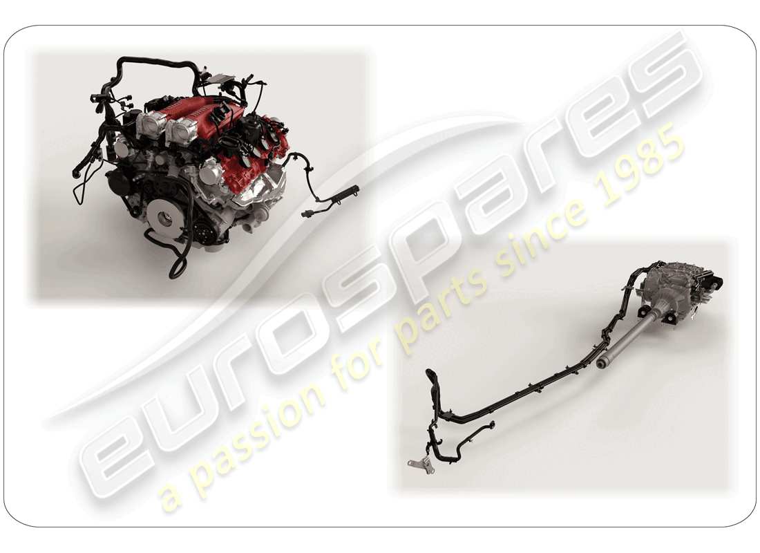 ferrari gtc4 lusso t (rhd) unità di assemblaggio di ricambio diagramma delle parti