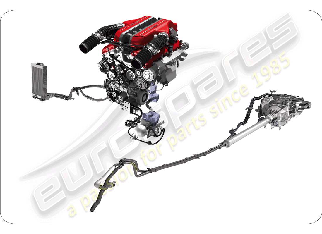 ferrari ff (rhd) unità di assemblaggio di ricambio schema delle parti