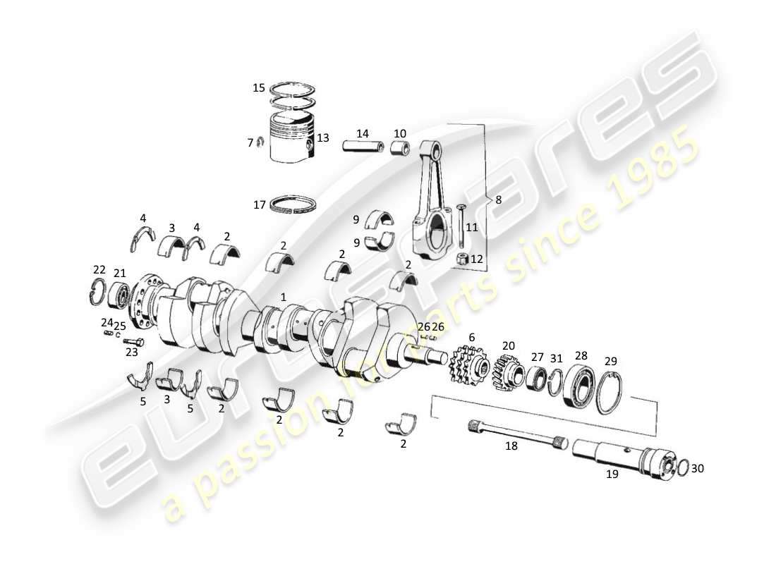 maserati kyalami diagramma delle parti delle parti mobili