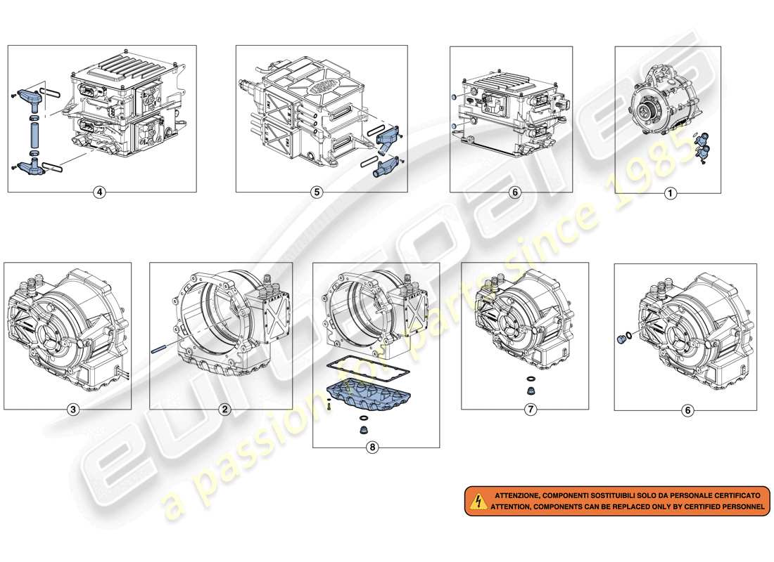 ferrari laferrari aperta (europe) inverter-me1-me2kit di riparazione diagramma delle parti