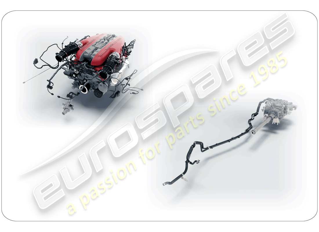 ferrari gtc4 lusso (usa) unità di assemblaggio di ricambio diagramma delle parti