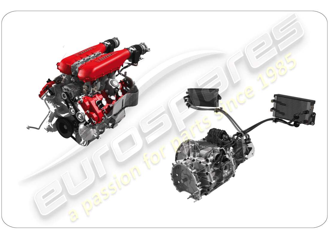 ferrari 458 italia (rhd) unità di assemblaggio di ricambio schema delle parti