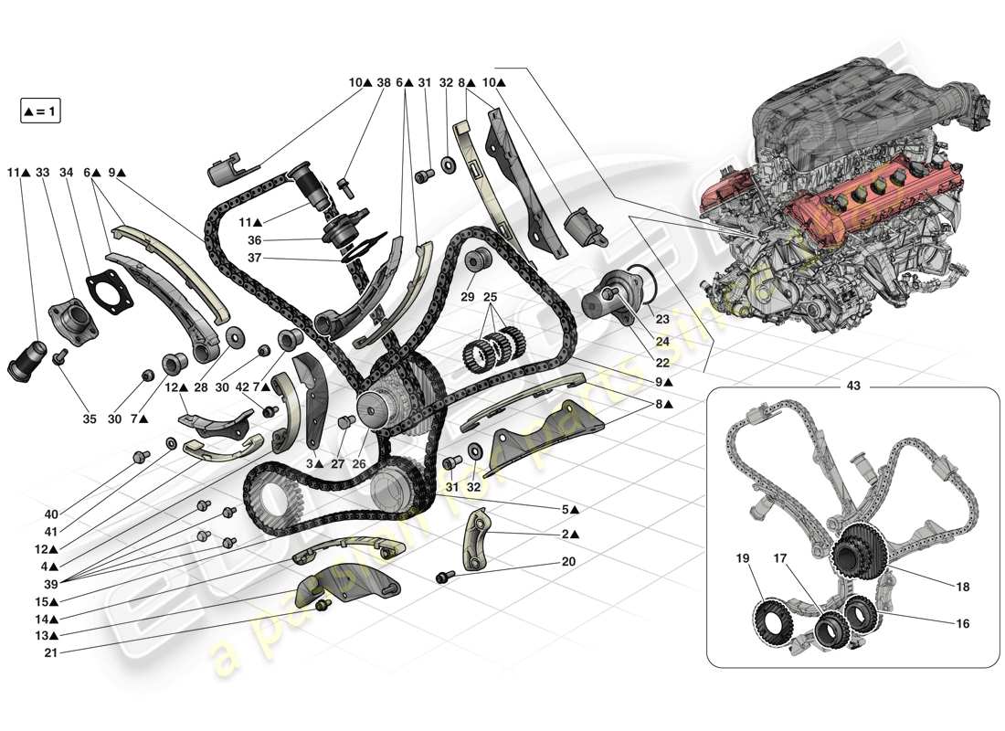 ferrari laferrari (europe) distribuzione - guida diagramma delle parti