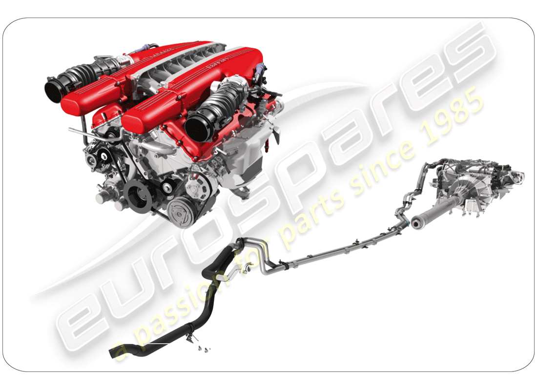 ferrari f12 berlinetta (rhd) unità di assemblaggio di ricambio schema delle parti