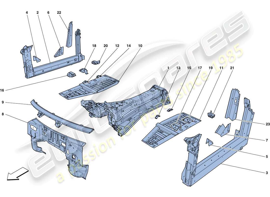 diagramma della parte contenente il codice parte 257928