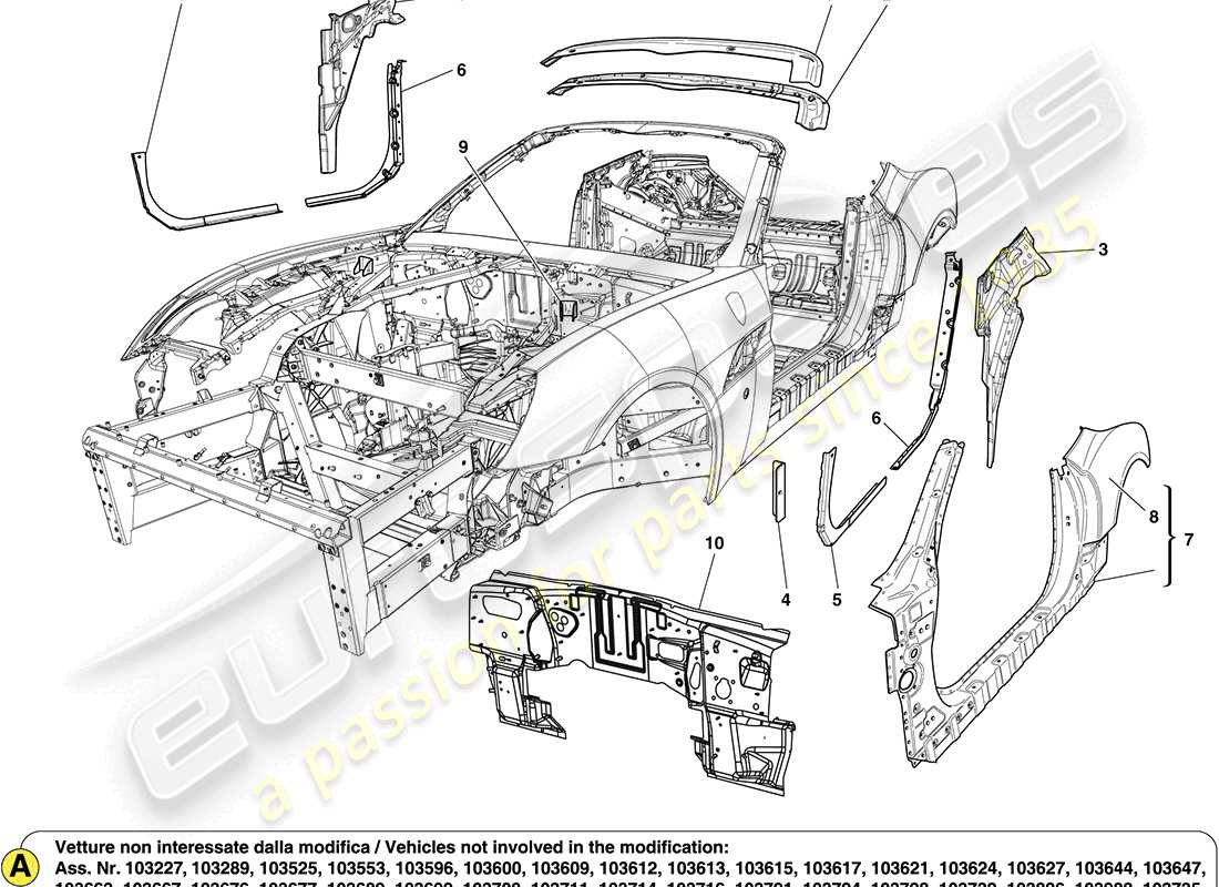 diagramma della parte contenente il codice parte 83961800