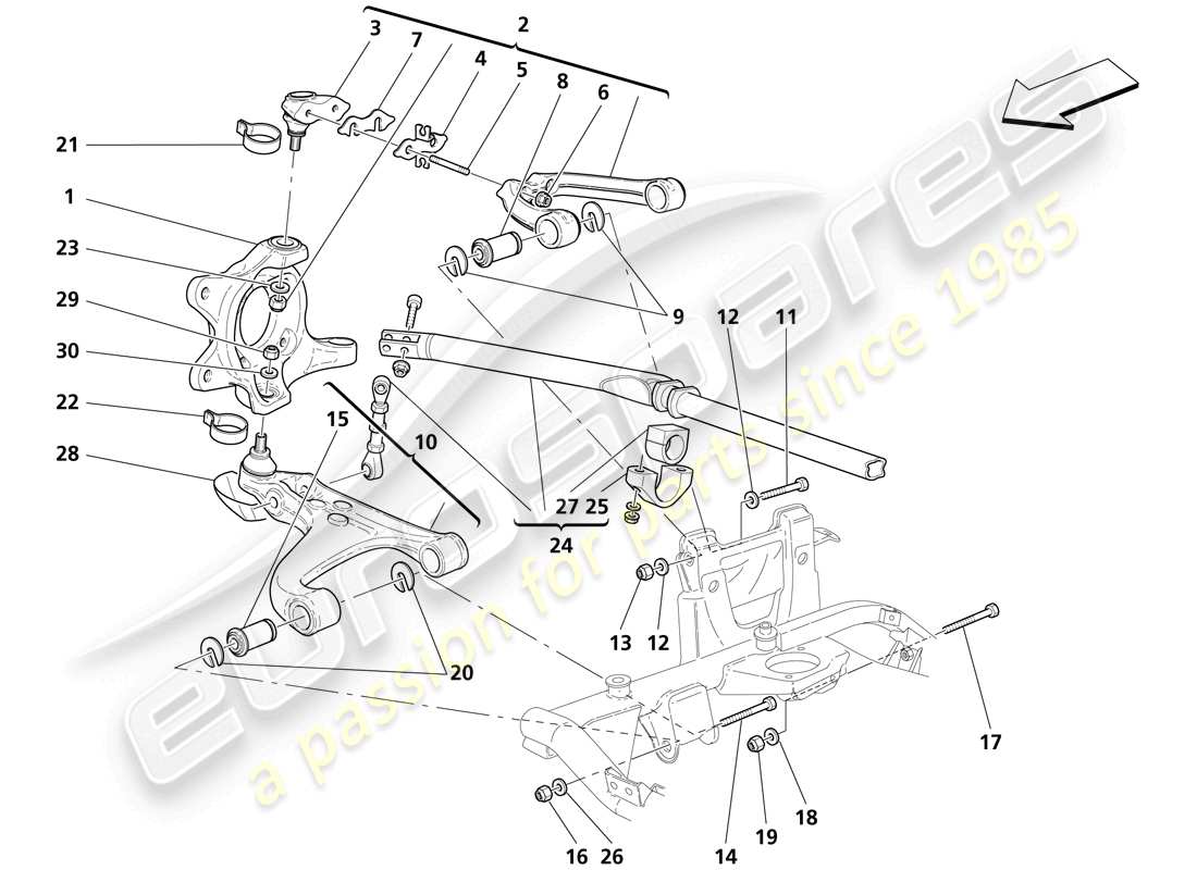 diagramma della parte contenente il codice parte 216619