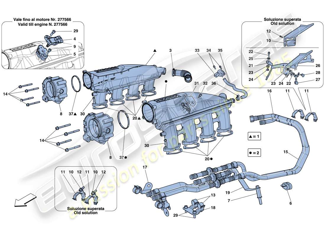 diagramma della parte contenente il codice parte 272880