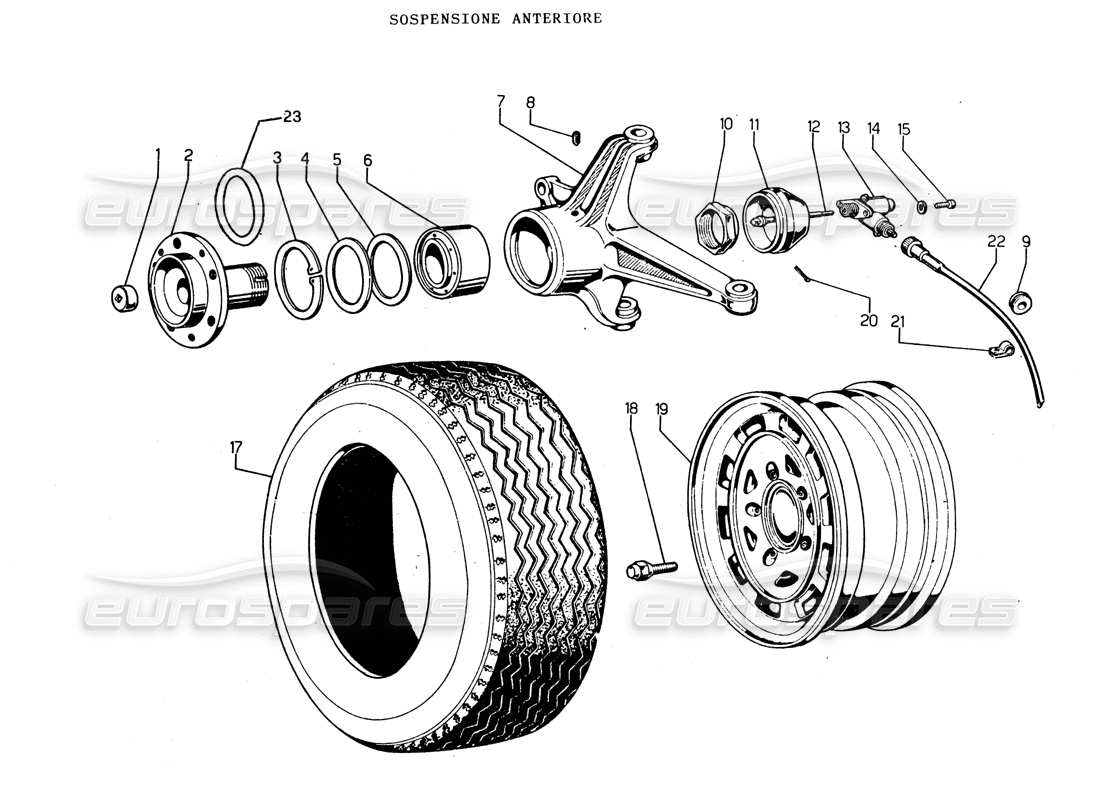 diagramma della parte contenente il codice parte 005106107