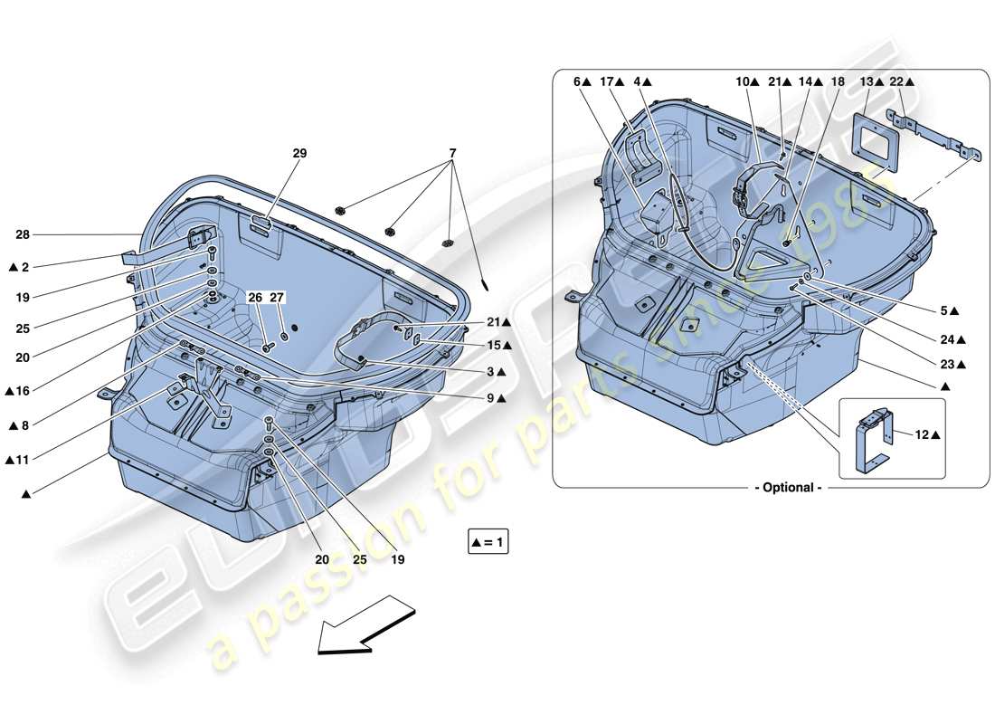 diagramma della parte contenente il codice parte 83072500