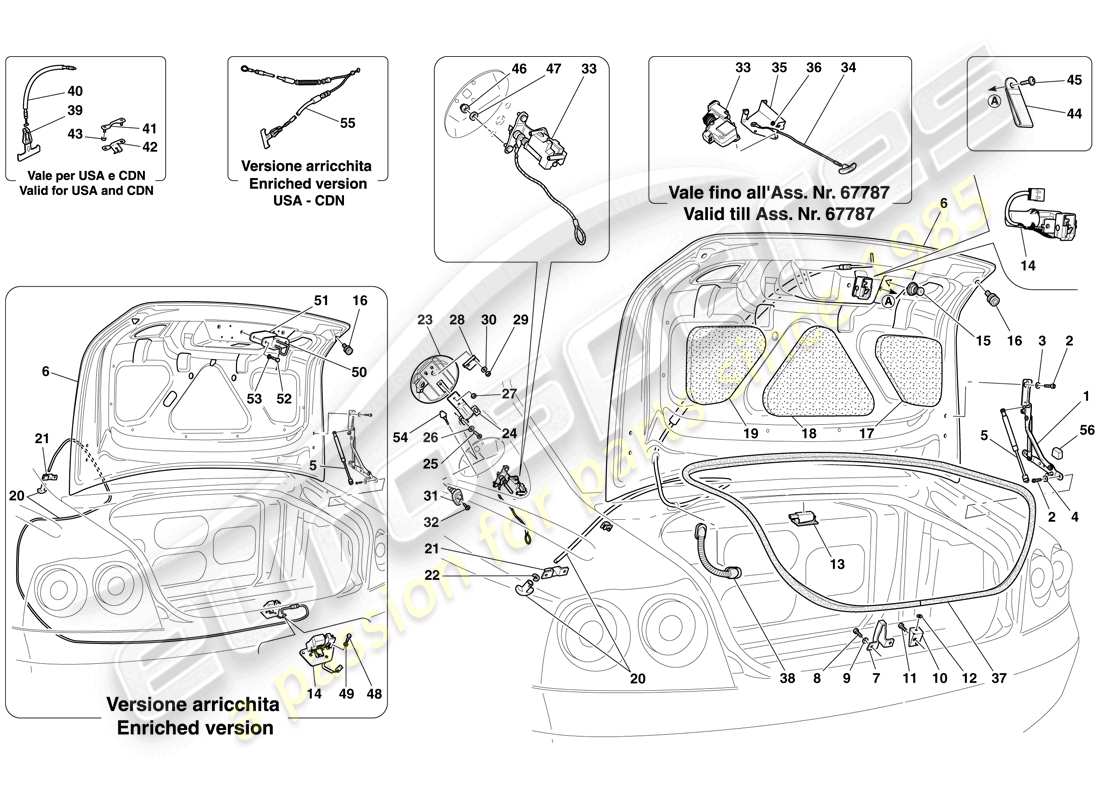 diagramma della parte contenente il codice parte 68309400