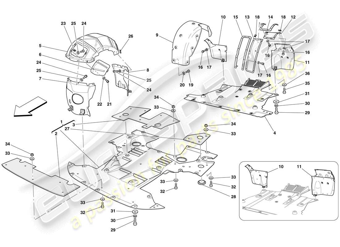 diagramma della parte contenente il codice parte 80287800